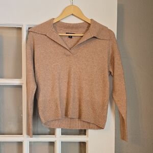 Simply Vera Vera Wang Women's V-Neck Sweater - Tan